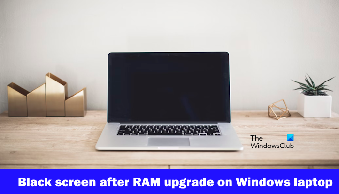 Black screen after RAM upgrade