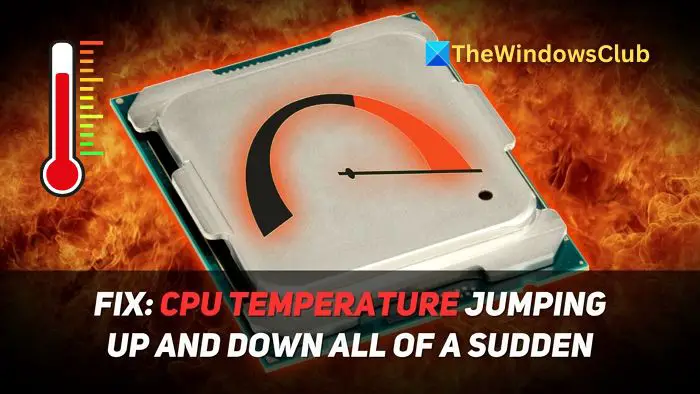 La temperatura de la CPU fluctúa rápidamente