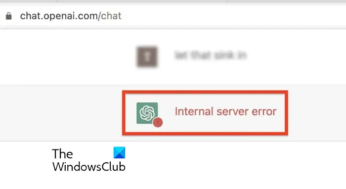 Fix ChatGPT Internal server error