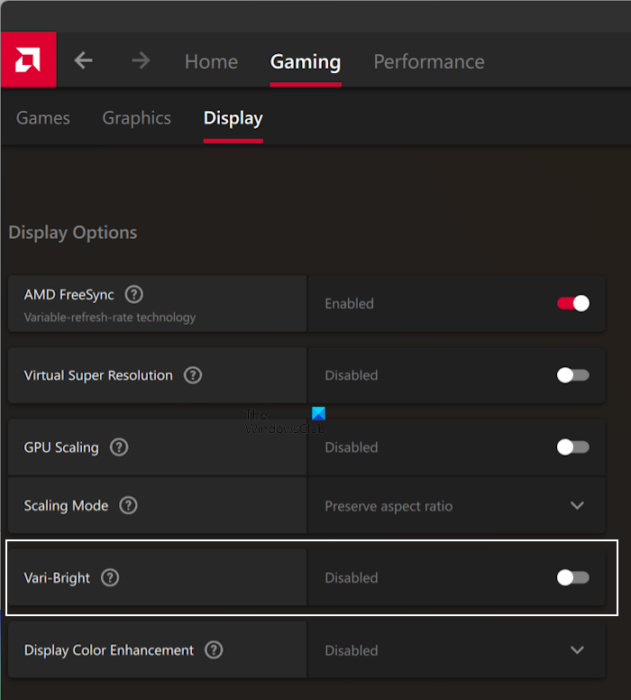 Laptop screen dims when unplugged in Windows 11