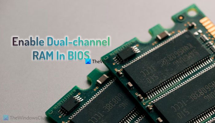 How to enable dual-channel RAM in BIOS