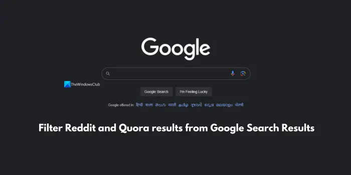 filter Reddit and Quora results from Google Search Results