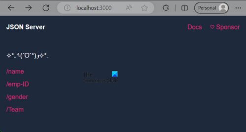 How to install JSON-server on Windows computer