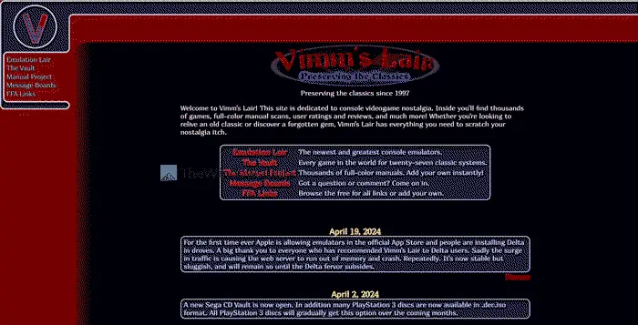 Guía de descarga de Ultimate Vimm's Lair