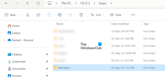 Change user profile folder name