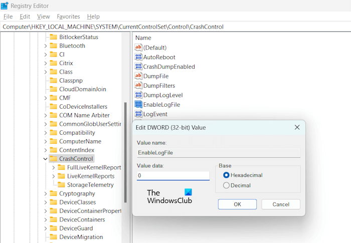 Disable Log File