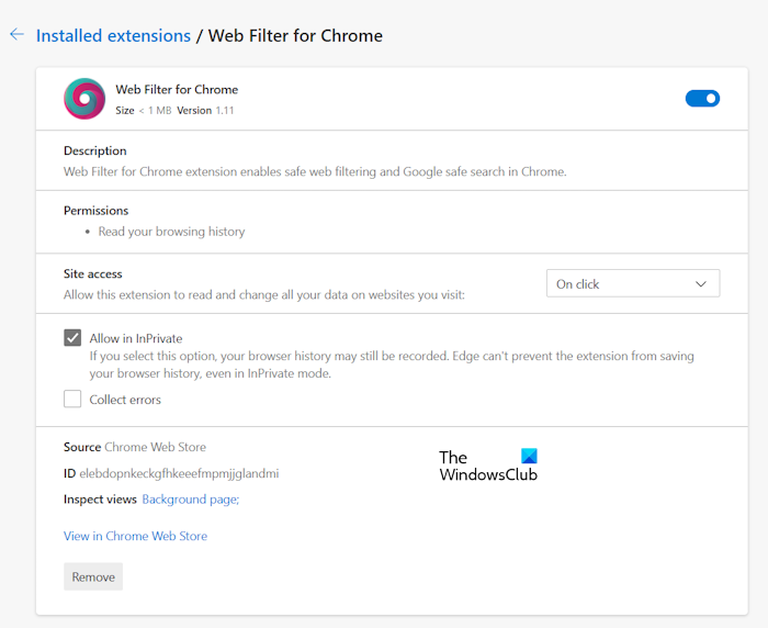 Web Filter from SPIN Safe Browser