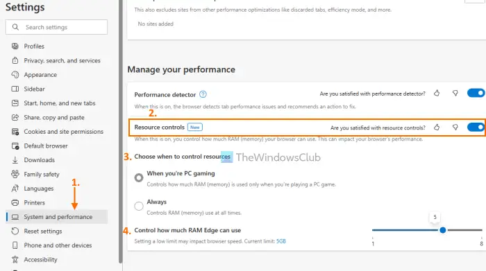 enable use resource controls edge