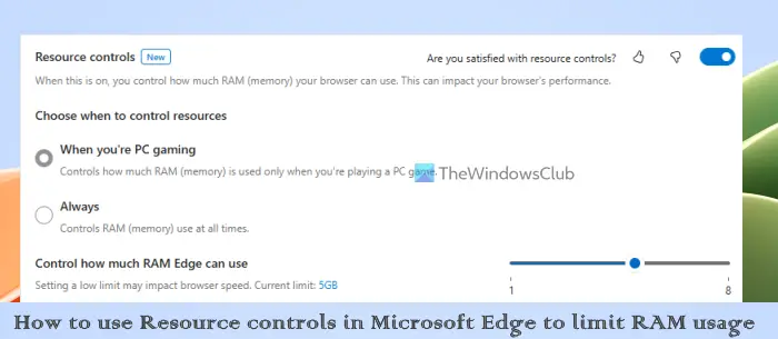 use resource controls microsoft edge