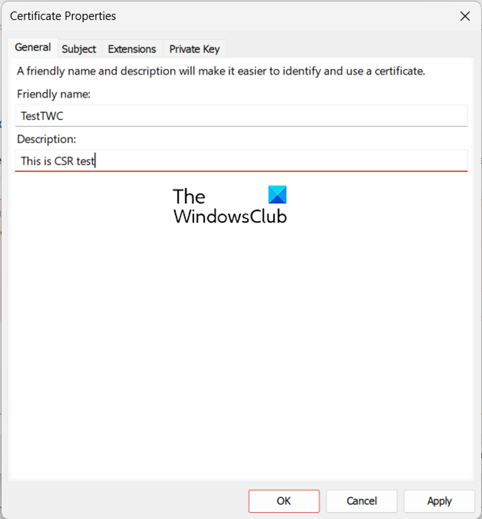 Generate Certificate Signing Request (CSR) in Windows Server