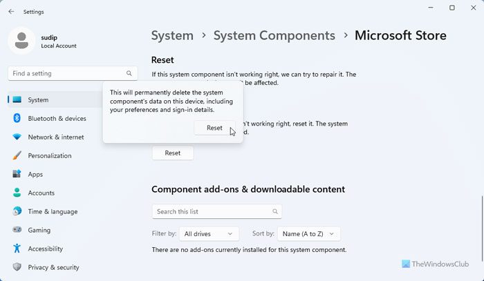 Retrieving information from the Microsoft Store