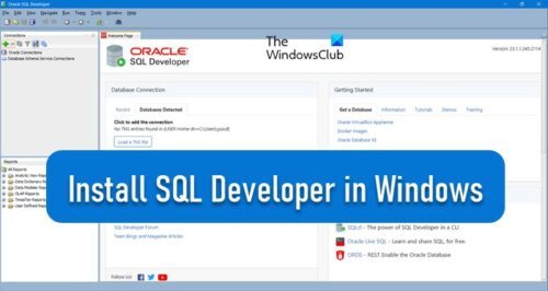 How to install SQL Developer in Windows 11