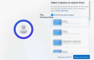 How to use Windows Backup app in Windows 11