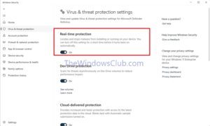 How to stop Windows Defender from deleting files in Windows 11
