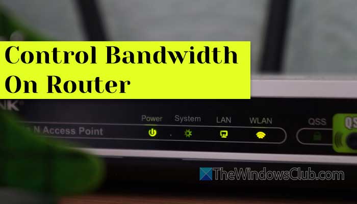 How to control bandwidth in router
