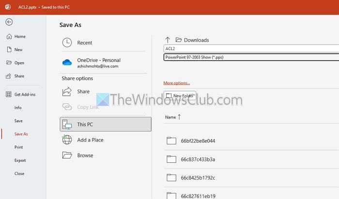 Power Point Presentation Show File