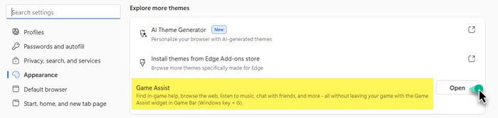 How to use Microsoft Edge Game Assist browser