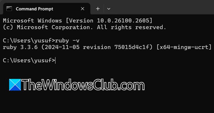 install Ruby 