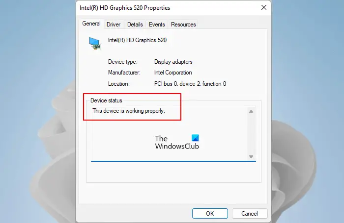 Check GPU health using the Device Manager