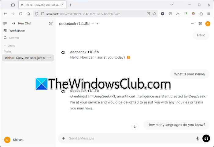 Run DeepSeek locally on Windows