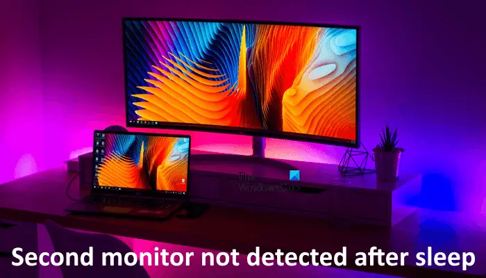 Second monitor not detected after Sleep on Windows PC