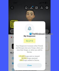 When does Snap Score go up in your Snapchat?