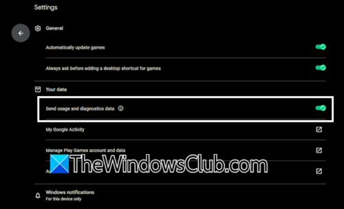 ATTEMPTING TO INSTALL GOOGLE PLAY GAMES ON PC TO A NON C DRIVE visual data 2