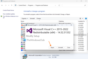 Microsoft Visual C++ Runtime Library error in Windows 11 [Fix]