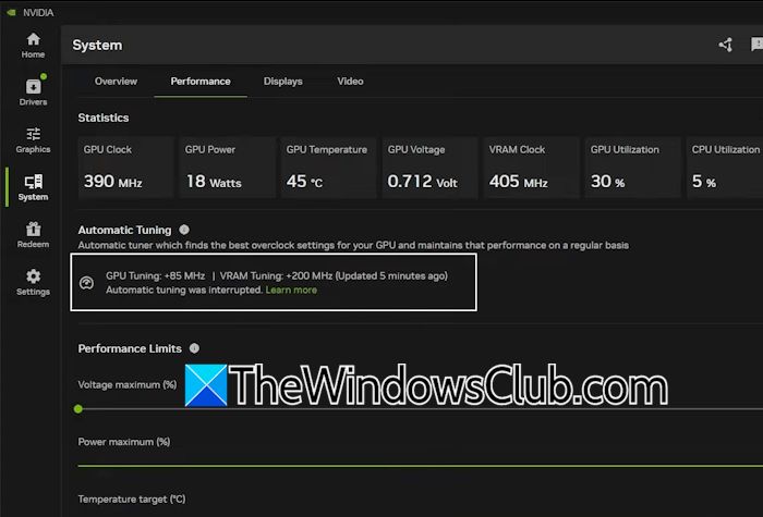Automatic tuning was interrupted error NVIDIA