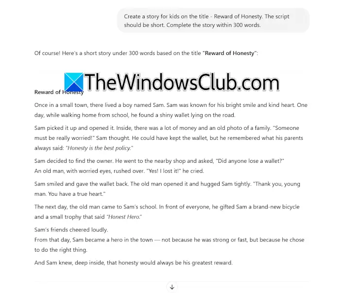 Create story script with ChatGPT