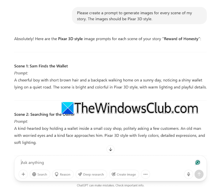 Generate image prompts with ChatGPT
