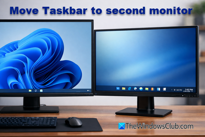 Move Taskbar to the second monitor