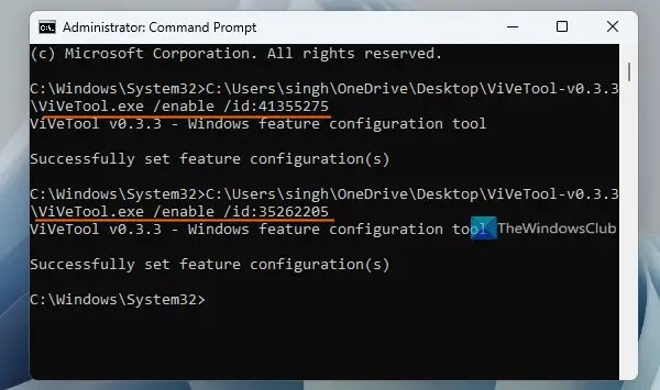 enable rgb control windows 11 using vivetool