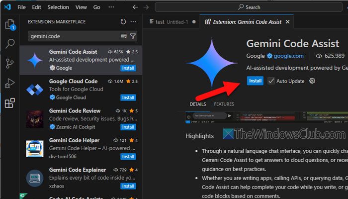 How to use Gemini Code Assist in Windows 11