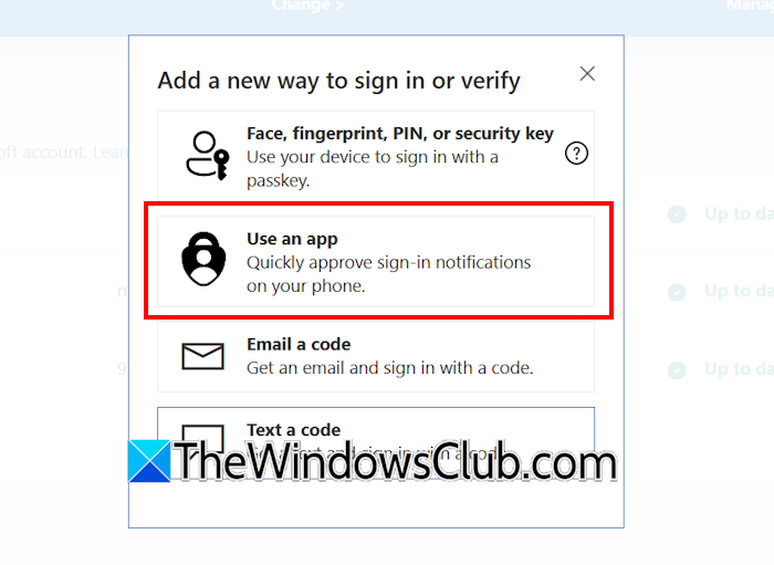 Add Microsoft Authenticator app