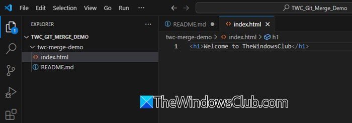 Adding index.html