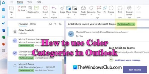 How to color code Outlook Calendar