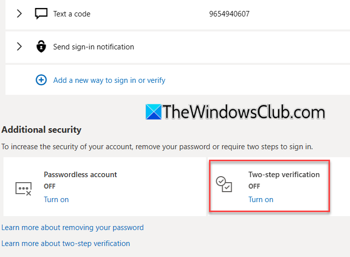 Two Step Verification - Authenticator