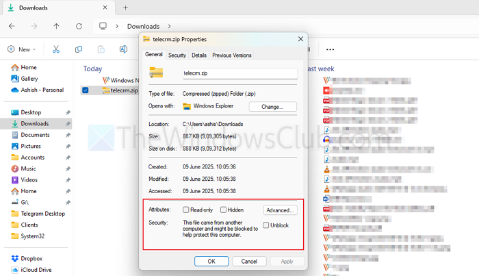 Unblock Files Windows PC Unblock Files Windows PC