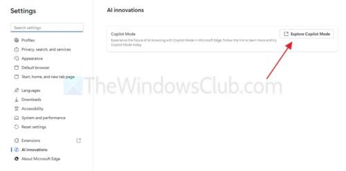 How to Disable or Enable and Use Copilot Mode in Edge browser