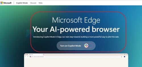 How to Disable or Enable and Use Copilot Mode in Edge browser