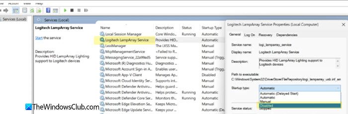 Disable conflicting services Disable conflicting services