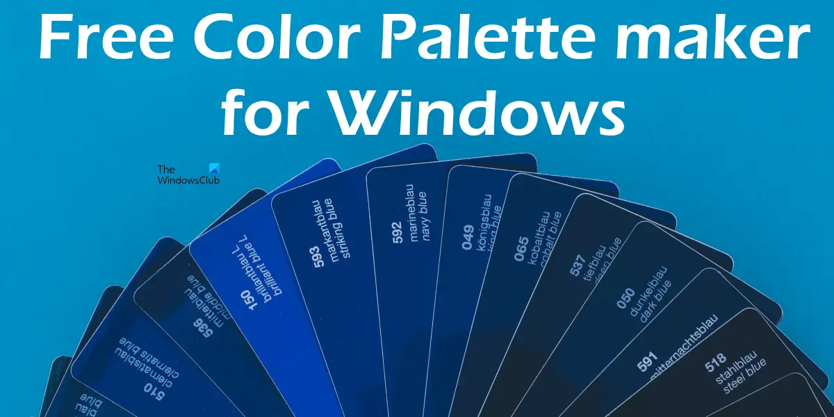 Free Color Palette maker for Windows