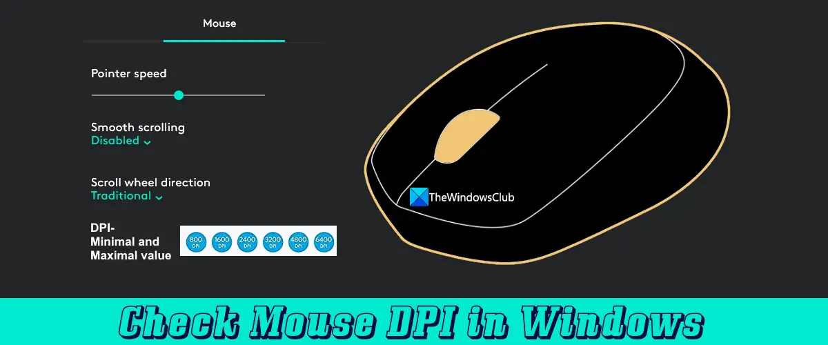 check mouse dpi in windows