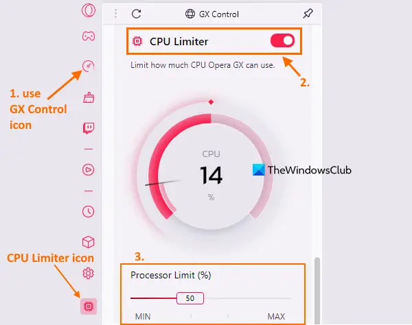 cpu limiter in gx control