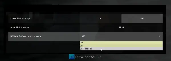 turn on nvidia reflex low latency