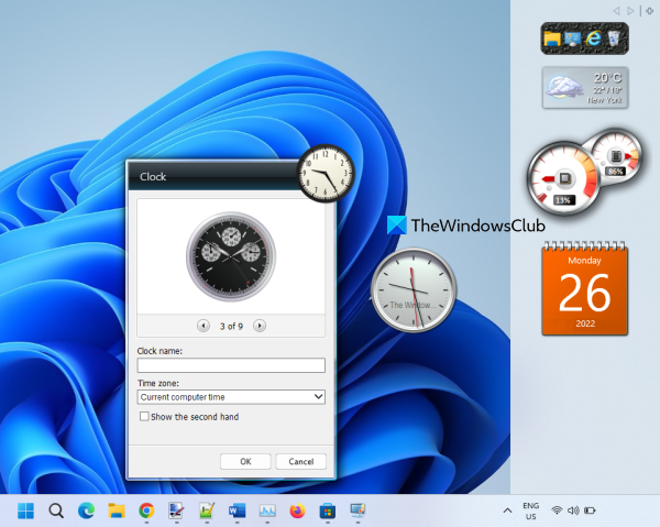 Wig meest Herhaal Best free Desktop Clock widgets for Windows 11/10