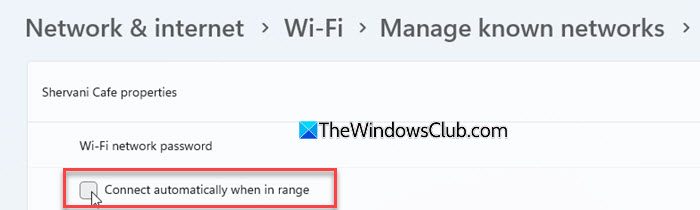 Automatic Wi-Fi connection for public networks