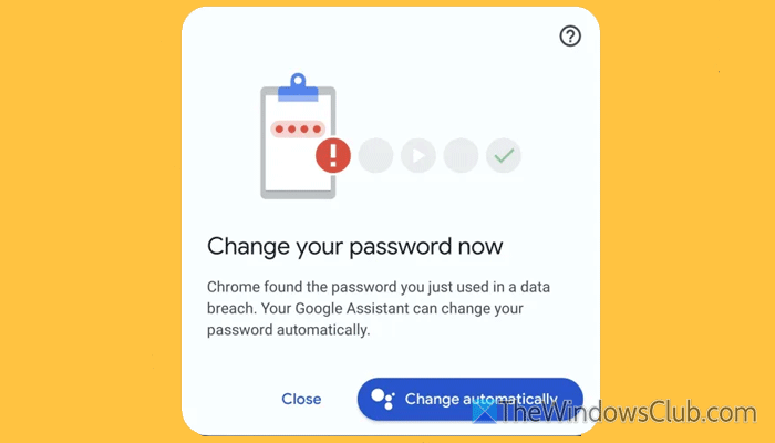 Enable or Disable Automatic Password Change feature in Chrome