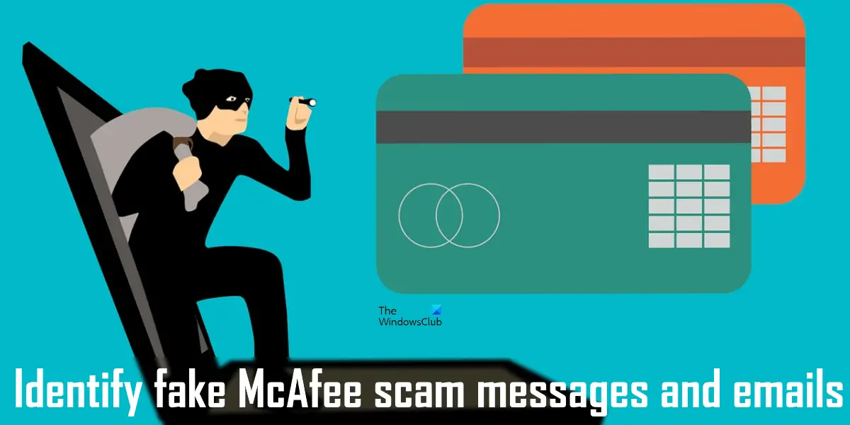 Identify fake McAfee scam messages and emails